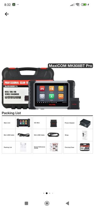 Tester auto profesional Autel MK808 BT PRO 2025