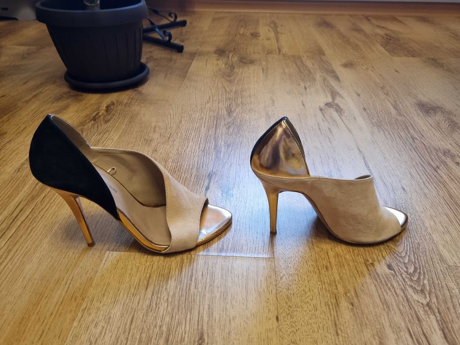 Pantofi Zara, 37 piele si piele intoarsa