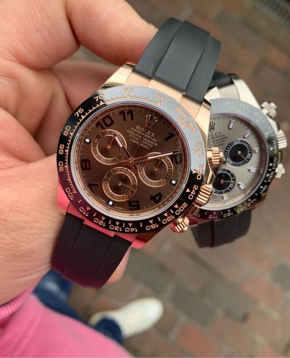 Rolex daytona chocolate dial rubber
