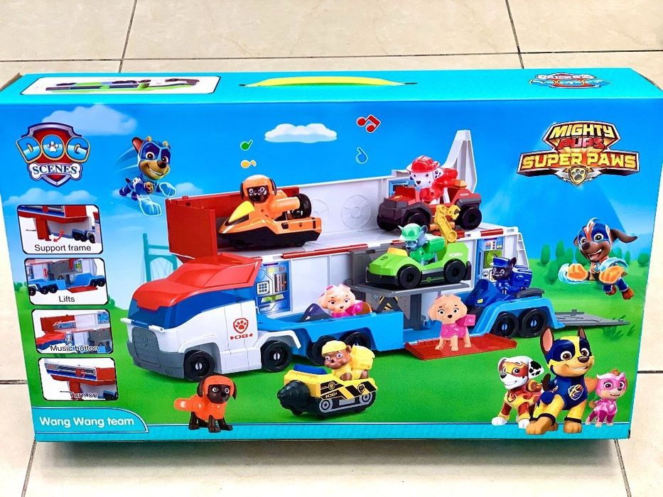 Комплект наблюдателна кула Paw Patrol с кученца и превозни средства