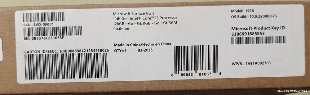 Tableta Microsoft Surface 3 diagnoza auto
