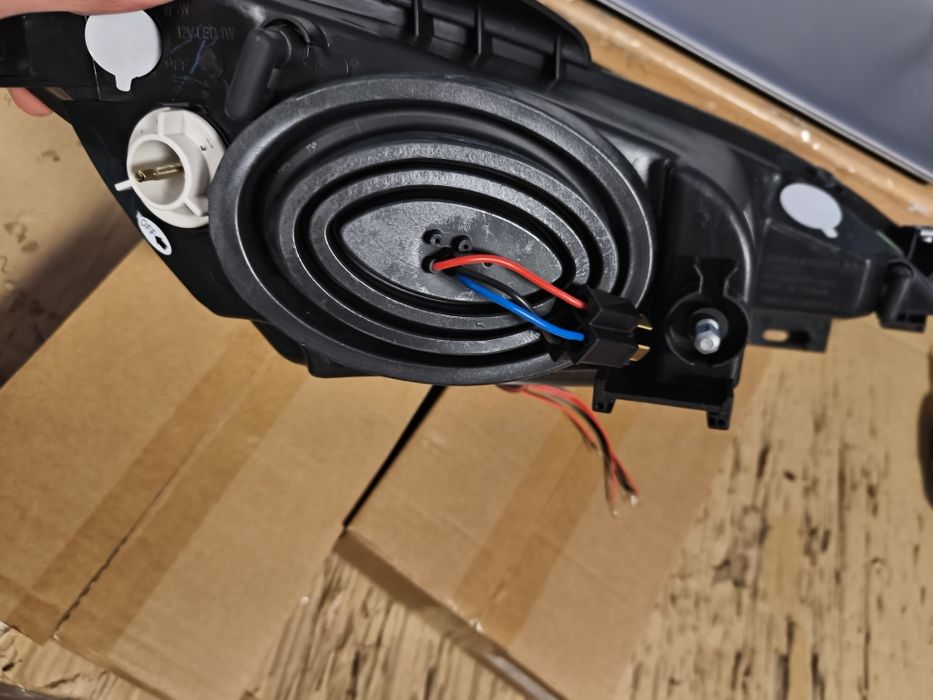 Фарове Пежо 206 Лед Тунинг нови тъмни Peugeot 206 Led angle eyes Черни