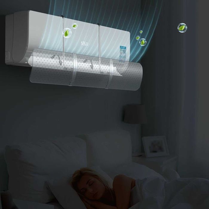 Прозрачен универсален дефлектор за климатик,регулируем.Много здрав!