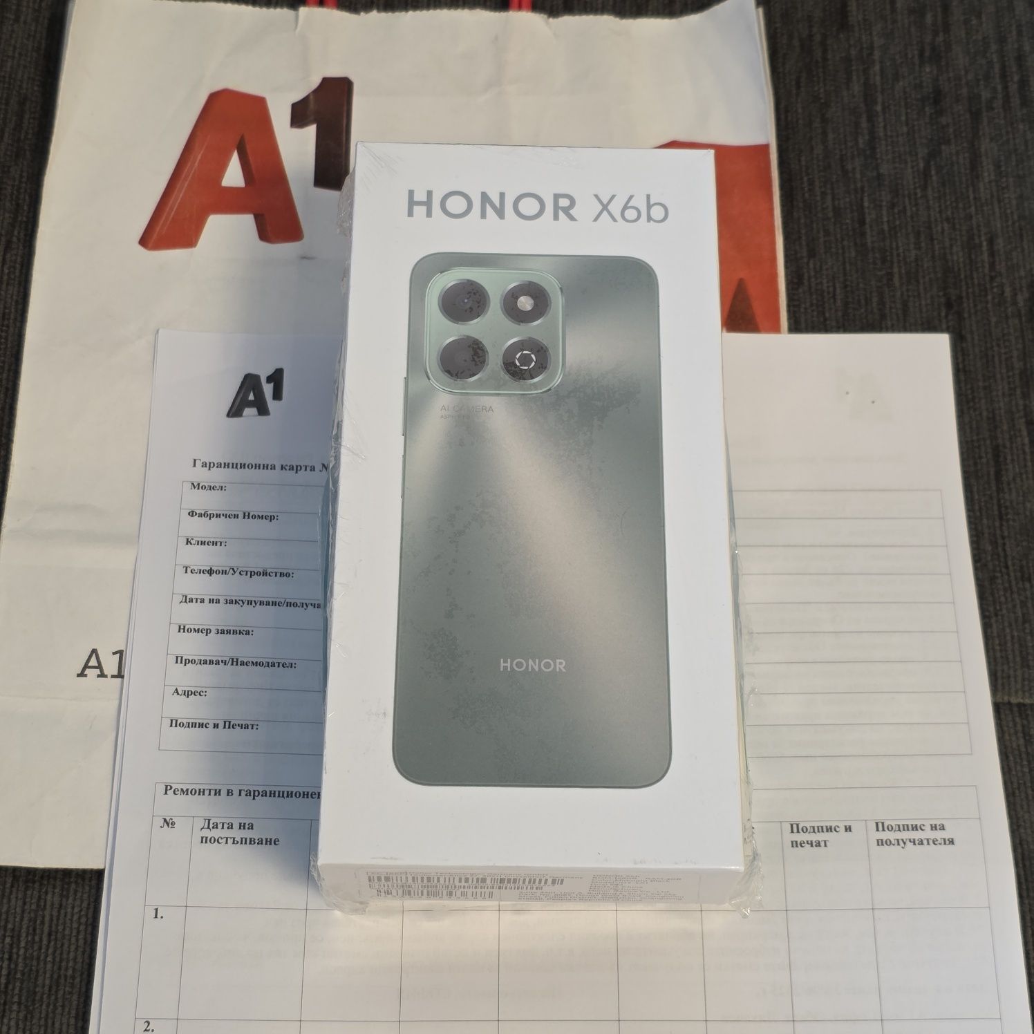 ЗАПЕЧАТАН 128GB Honor X6b A1 Гаранция 2027г. Black / Черен