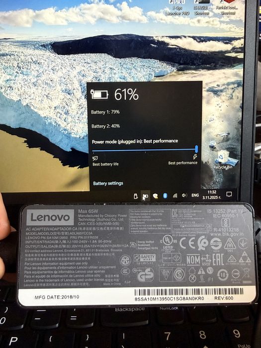 Диагностичен лаптоп с пакет БМВ програми Lenovo T580 16 рам 512 ссд