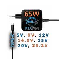 Адаптер Type-C 65W 5V/9V/12V/14.5V/15V/20V/20.3V - DeTech