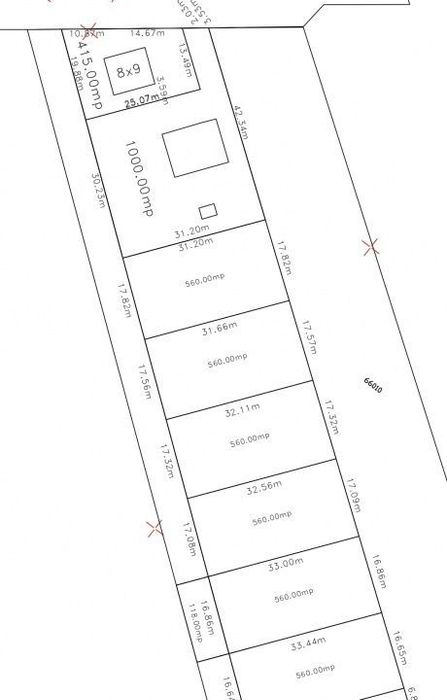 Teren intravilan rezidential Horlesti Rediu 560mp