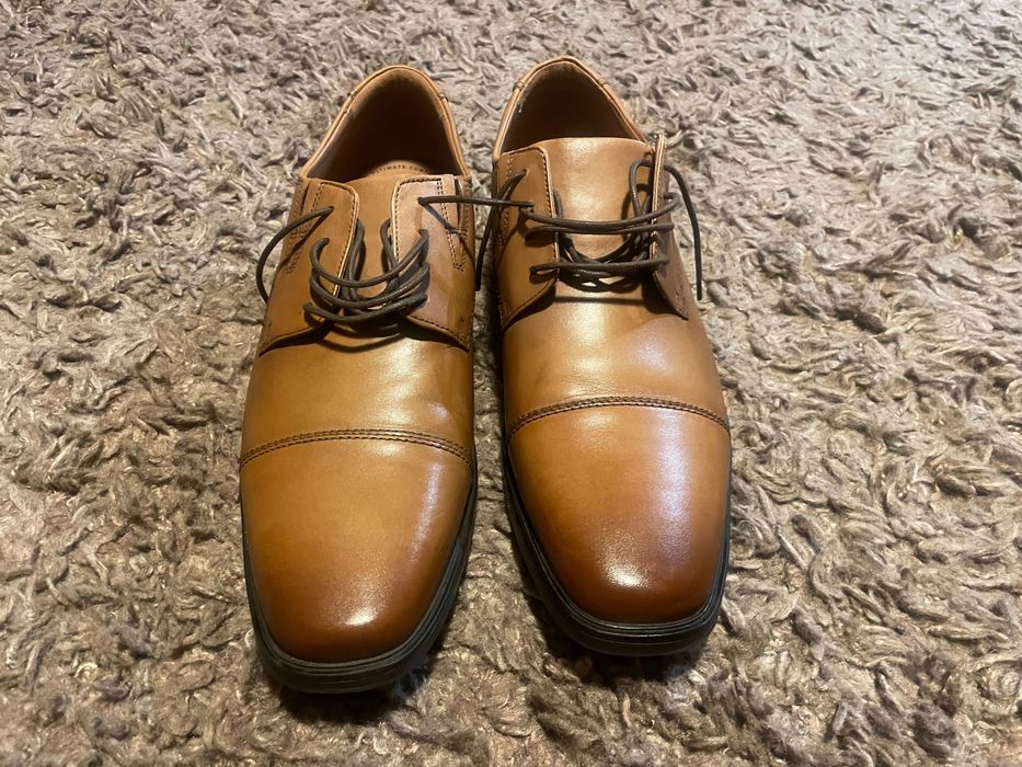 Pantofi barbati din piele Clarks, maro , marime 46