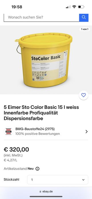 Lavabila sto color basic 15 L acoperire 100 m2