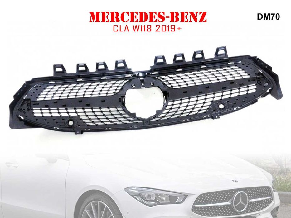 Grila Frontala Diamond AMG Sport Neagra  Mercedes CLA W118 2019+