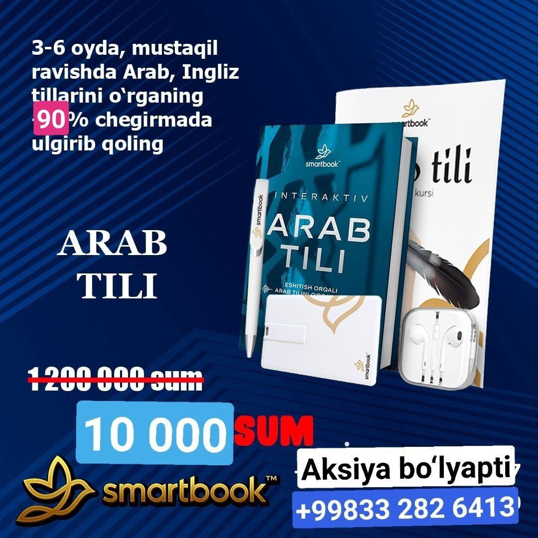 Tedbook ingliz rus tili booknomy koreys tili smartbook arab tili get c