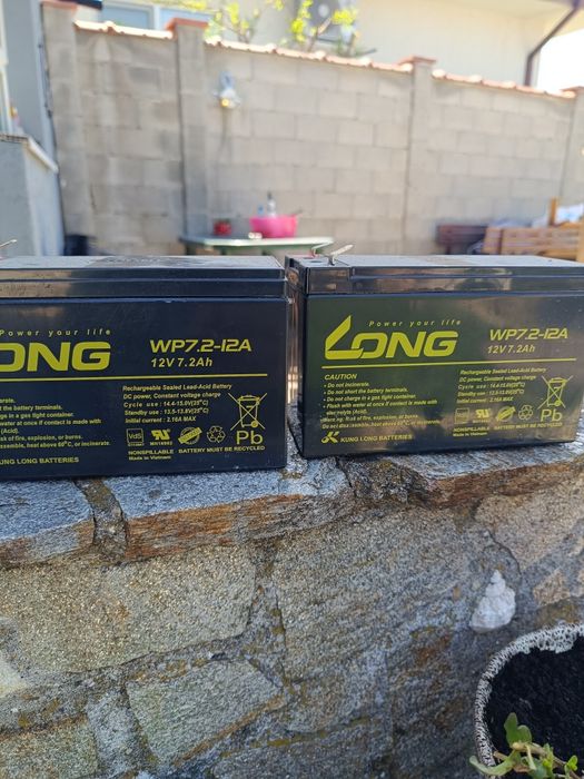 Aкумулаторна батерия Long WP7.2-12A, 12V 7.2Ah F2, за UPS, 151 х 65 х