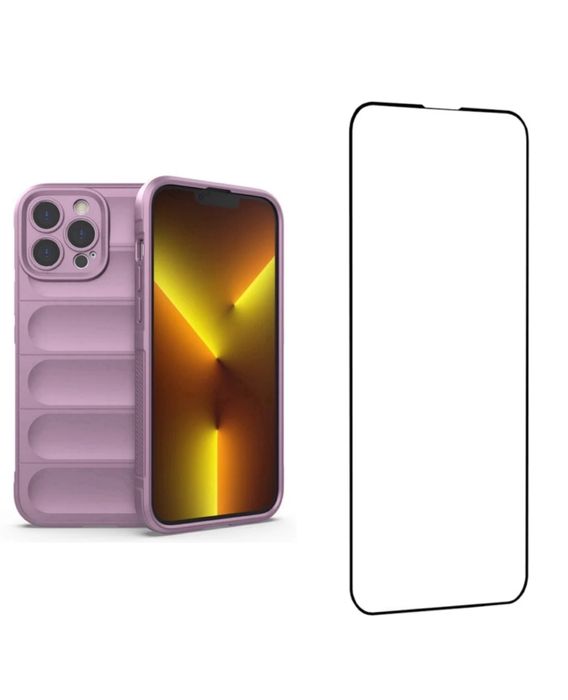 Husa Soft Anti Soc+Folie Sticla 11D 6D Privacy Iphone 16 PRO MAX PLUS