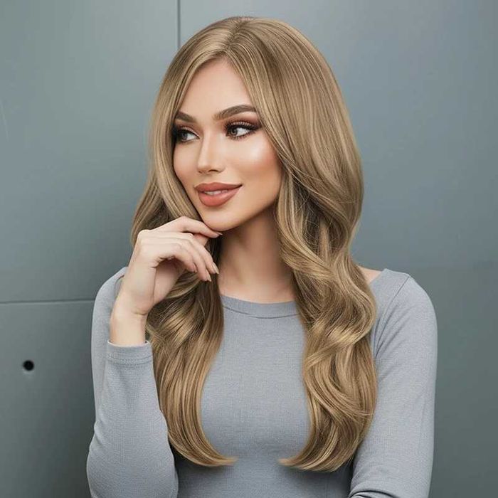 Парти хелоуин медено руса перука на път