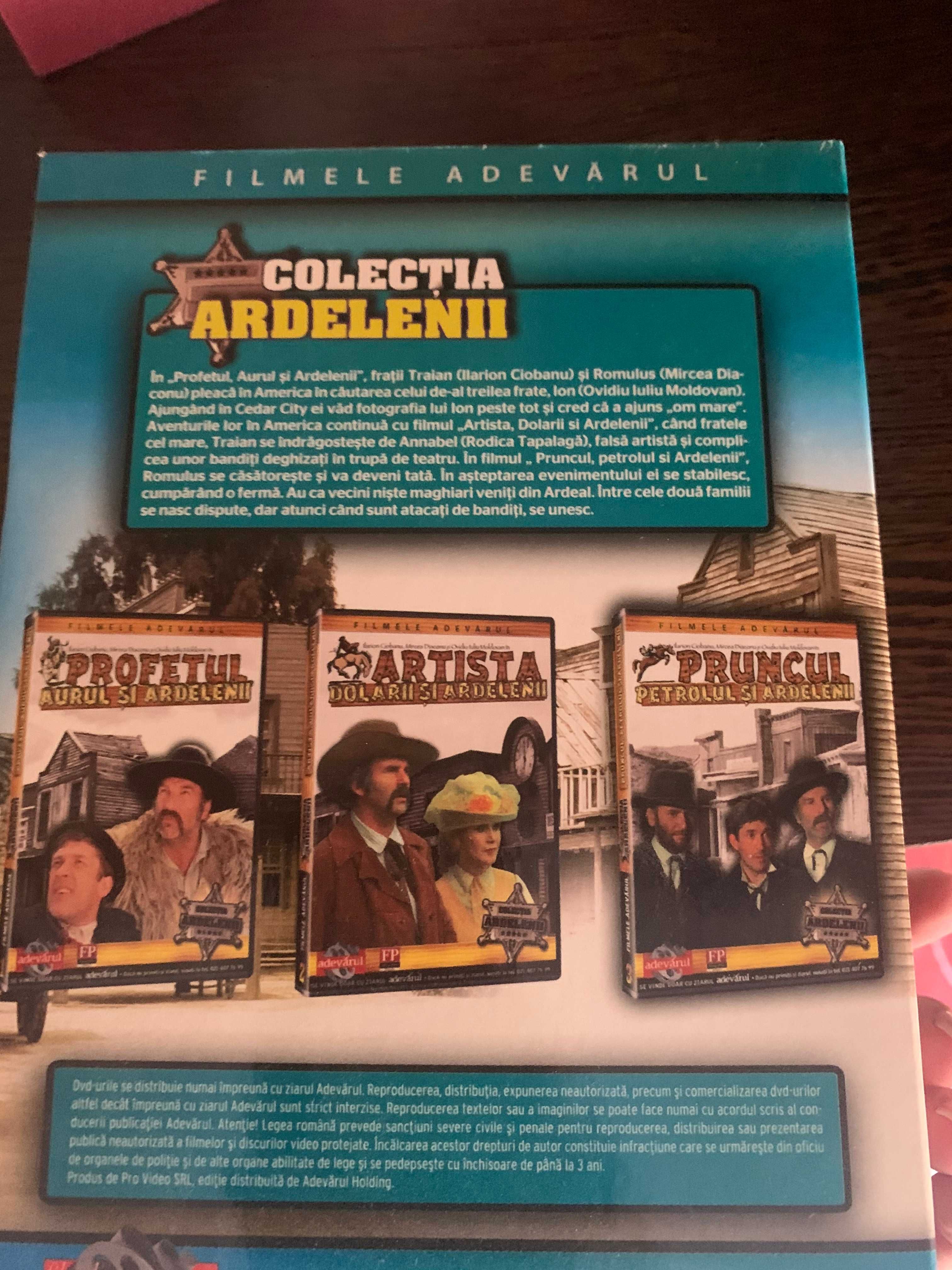 Set 3 DVD film românesc Colectia Ardelenii clasic vintage NOU Sigilat