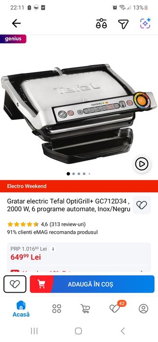 Grătar electric Tefal