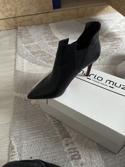 Ботильоны кожаные