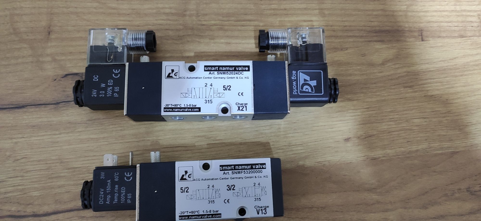 Electrovalva pneumatica ,bobine și conectori