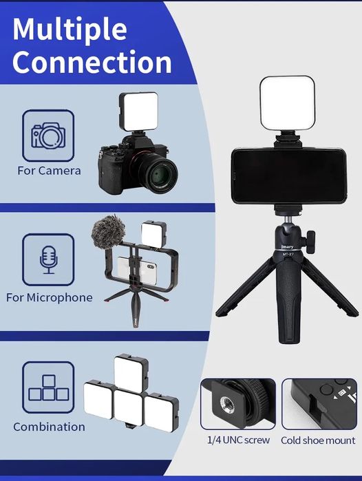 Светодиодная мини лампа Jmary FM-69 / FM-150 /LED RGB / Доставка 24/7