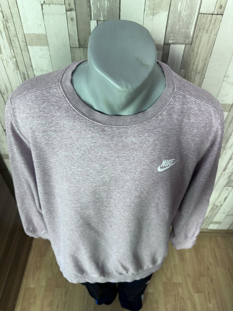 Pulover bluza sweater sweatshirt casual gri Nike bumbac