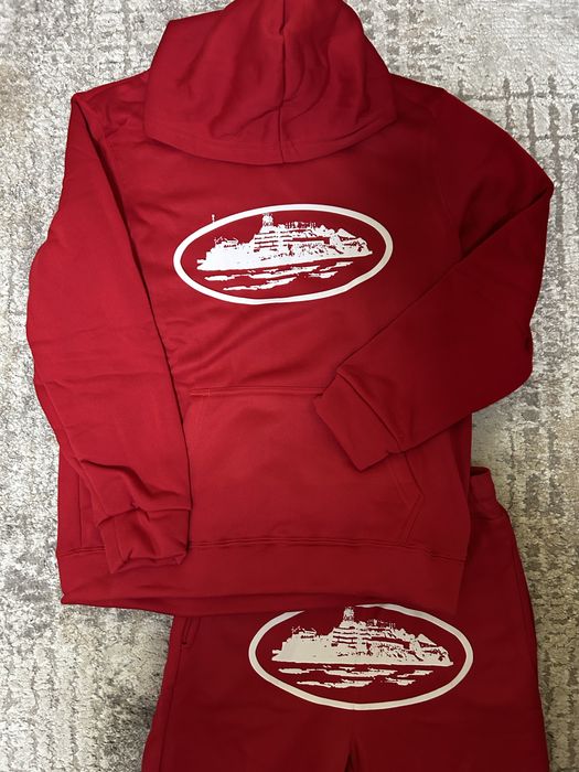 Екип Corteiz tracksuit горнище червен