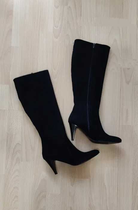 Сапоги замшевые черные 37 размер