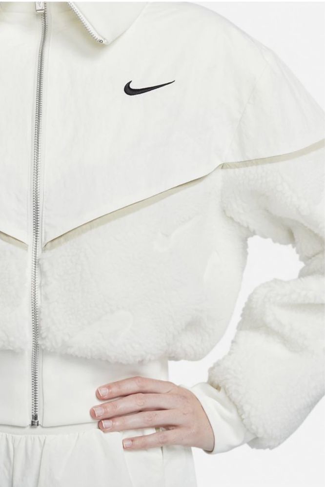 Nike - Яке шерпа Icon Clash със свободна кройка ново