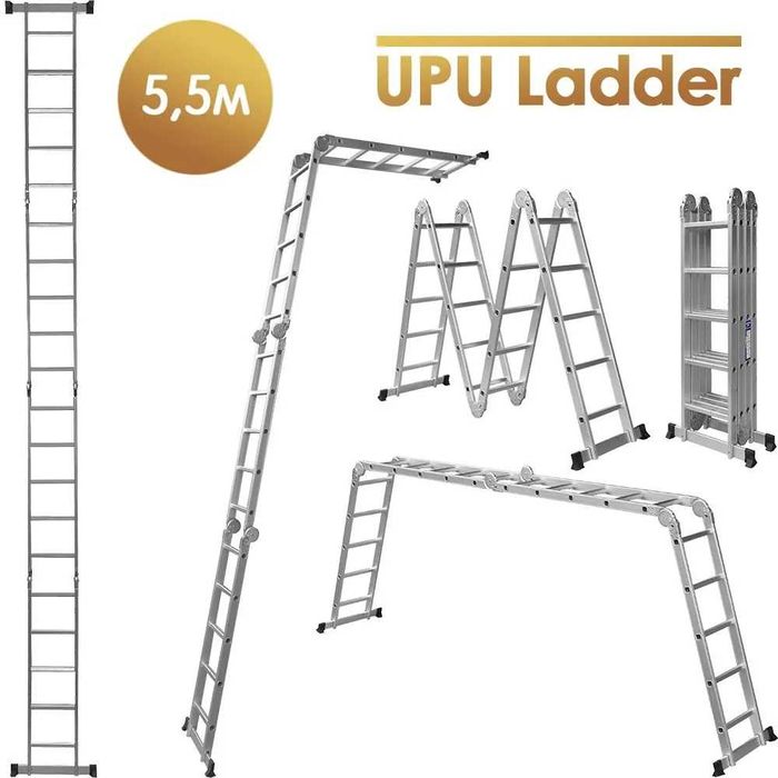 Стремянка трансформер. Складная лестница. Строительная лестница.