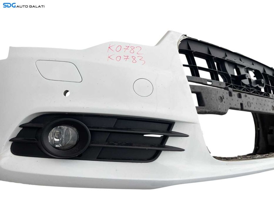 Bara Spoiler Fata FARA Grila cu Emblema cu Locas Senzori de Parcare si Spalatoare de Faruri Audi A6 C7 NFL Non Facelift 2011 - 2014 Culoare LY9C [K0782] [Depozit]