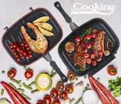 Tigaie dubla grill Heinner, 32x24x7.5 cm ceramica marmorata, inchidere