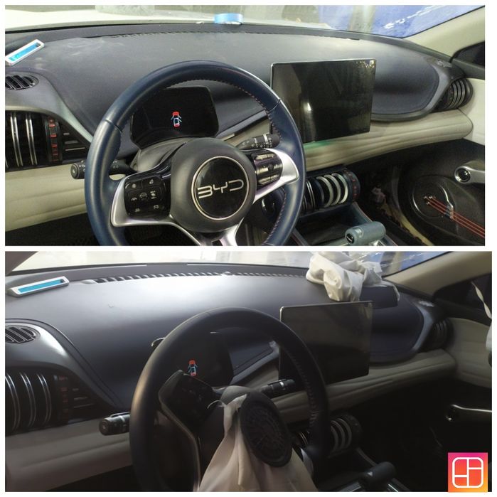 Remont airbag.  Rul,tarpedka, sidenya, potolok, zashitniy remen