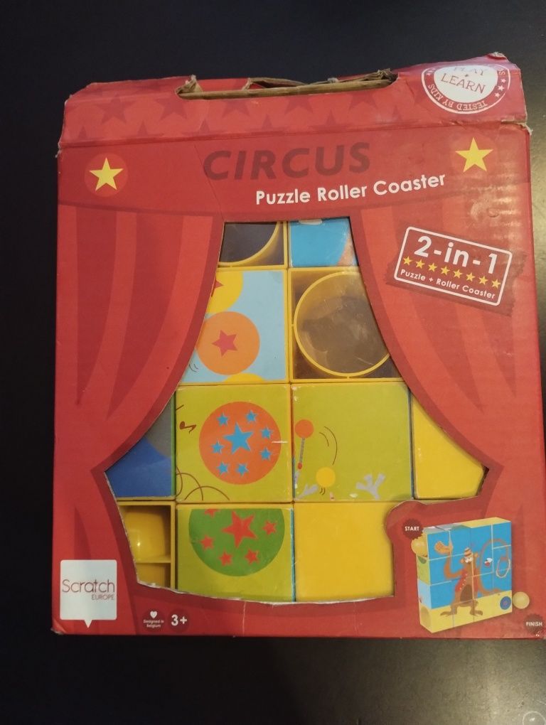 Puzzle Circus Roller Coaster 3in1 Tip Bloc