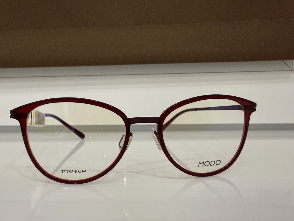 Rame ochelari Modo, titan, rosu -femei,gri-barbati, cat eye/ pisicuta