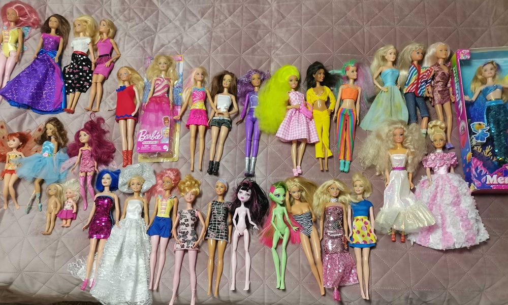 ПРОМО 145 лв! Лот над 30 броя кукли Барби, Монстър Хай и др