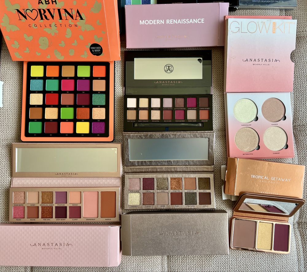 НОВО Оригинални палитри Anastasia Beverly Hills, Too Faced, Huda, MAC