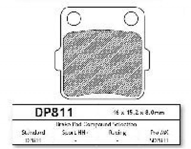 Dp brakes накладки за мотор предни задни honda yamaha suzuki kawasaki