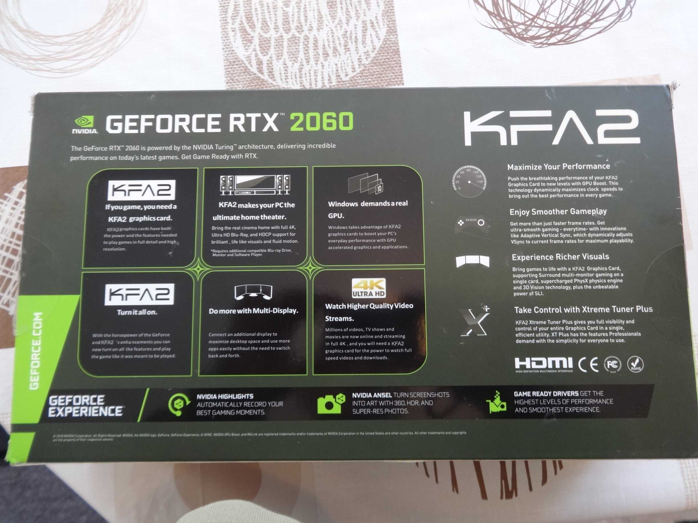 Геймърска Видеокарта KFA2 GeForce RTX 2060 6GB GDDR6