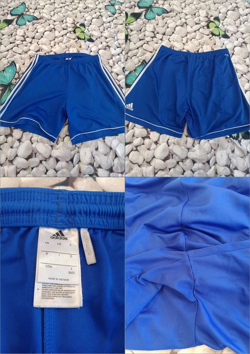 Pantaloni Scurți Adidas Albastri, Mărimea L, Stare Acceptabilă