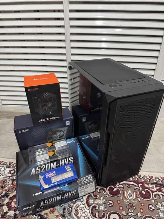 Системный блок ASRock A520/Ryzen 5 5500/DDR4-16 Gb/SSD 256/HDD 500