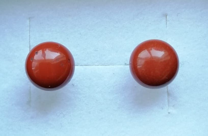 Cercei placati cu argint si cu piatra semipretioasa