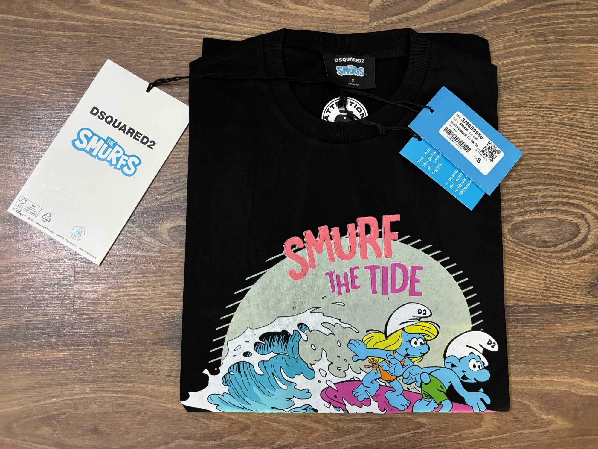 Мъжка тениска Dsquared2 Smurf The Tide Slim Fit