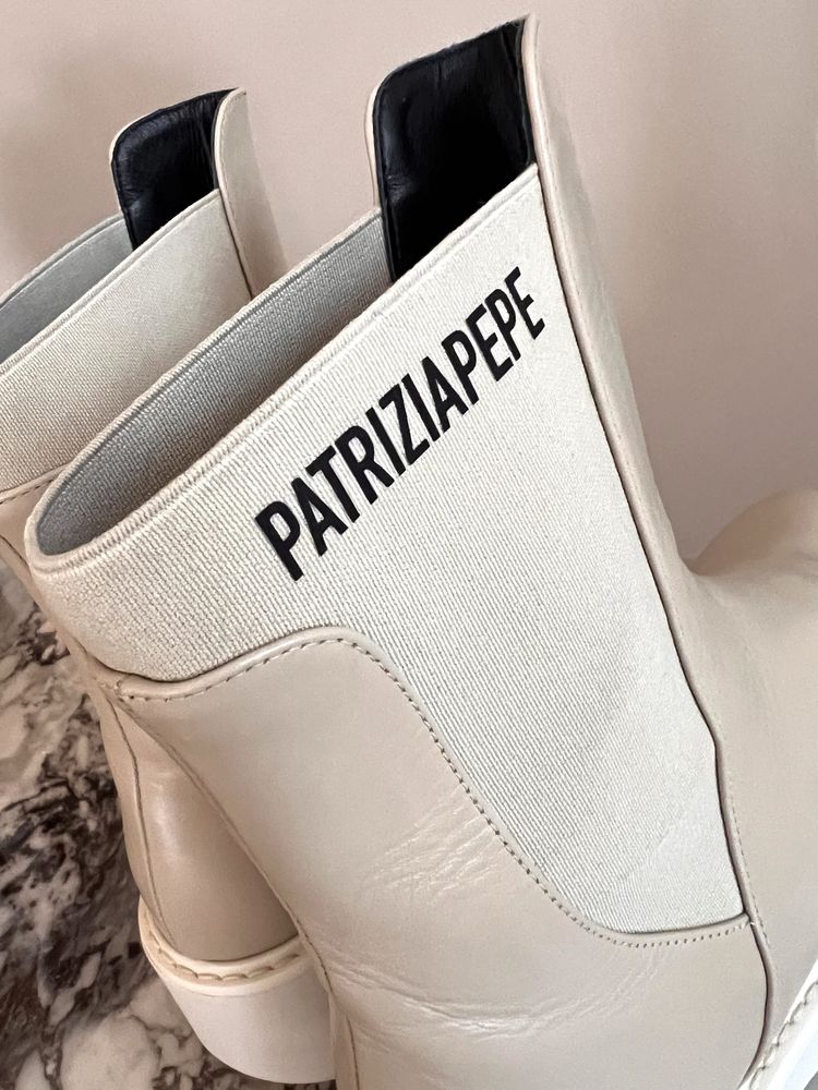 Кожени боти тип челси Patrizia Pepe