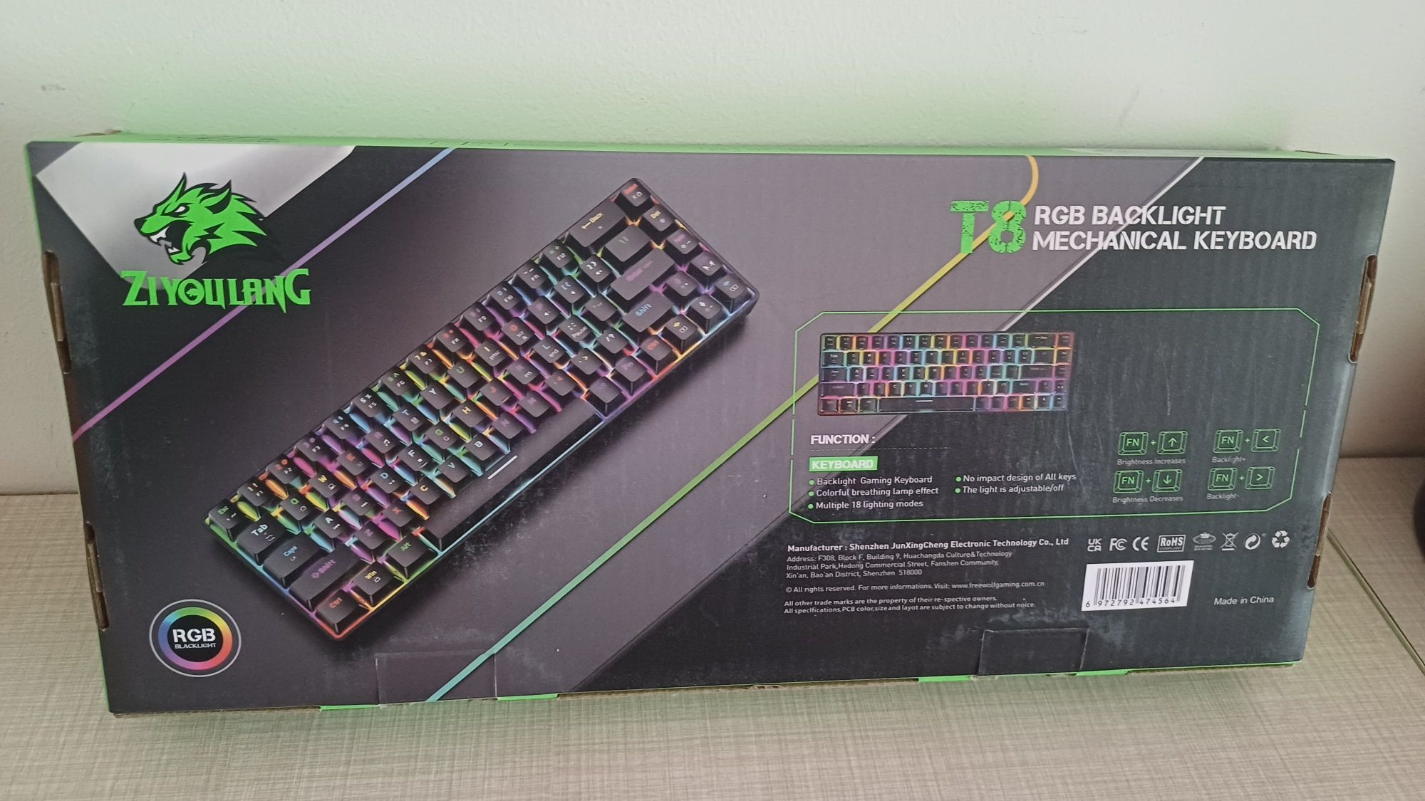 Tastatura Gaming ZyouLang T8