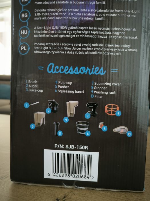 Storcator Fructe Slow Juicer SLB-150 R