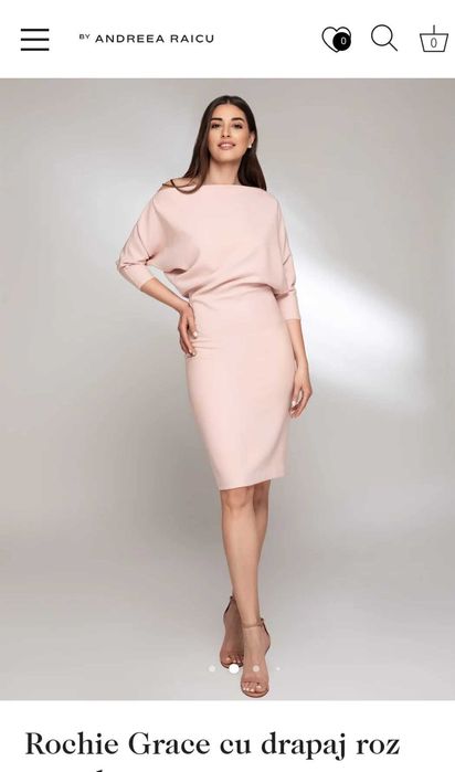 Vand rochie roz Andreea Raicu marimea 34