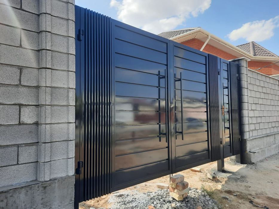 Ворота,Навес,варота,калитка,дарбаза,хайтек,қақпа,Түркістаннан,распашно