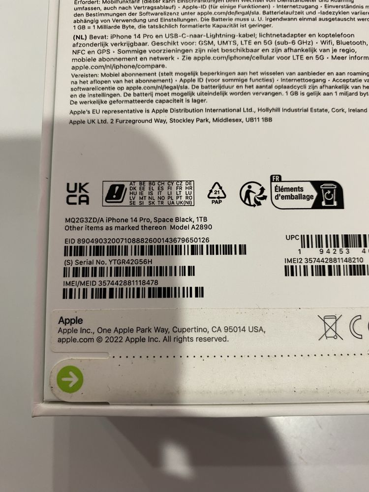 iPhone 14 Pro—1TB. Noi Sigilate !!!