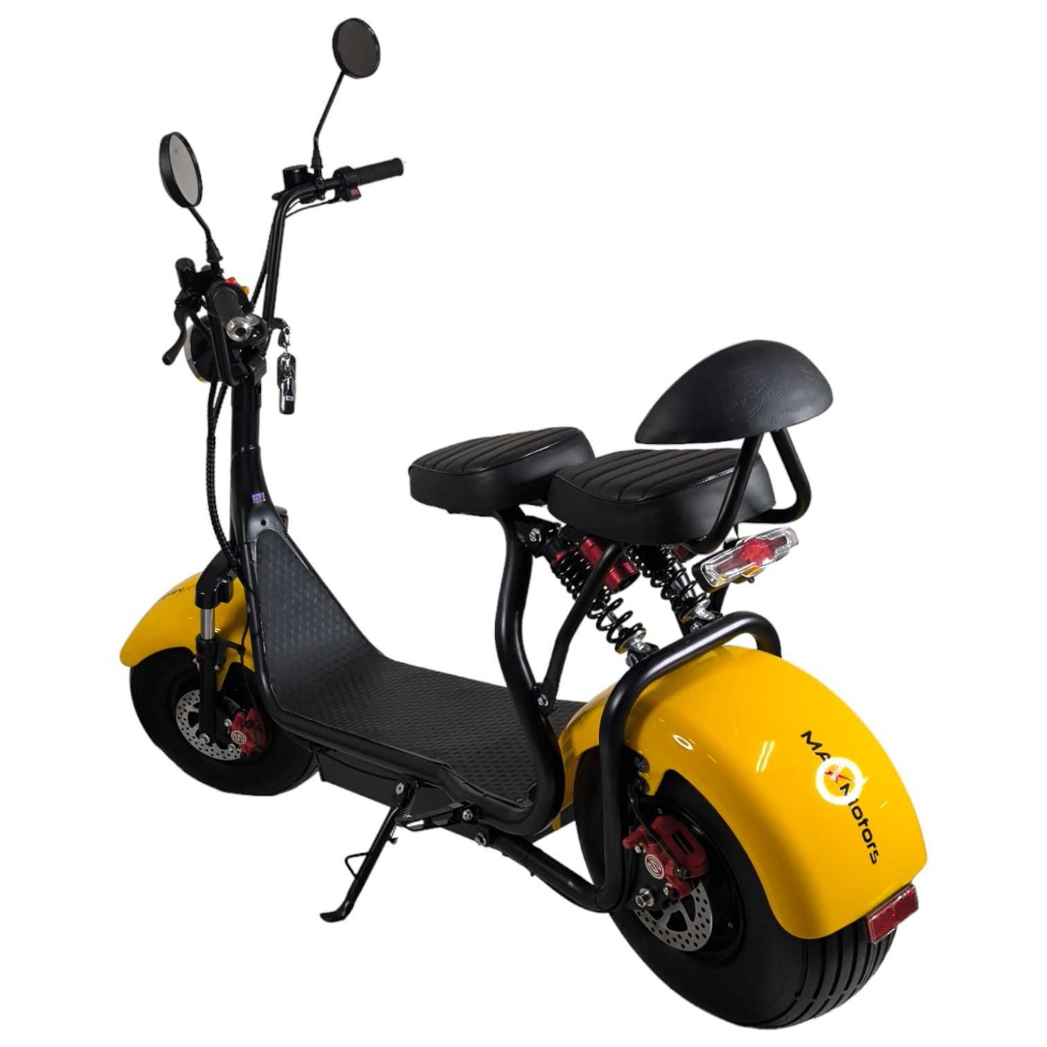 Електрически скутер BIG CITY HARLEY 1500W 60V/12AH Yellow