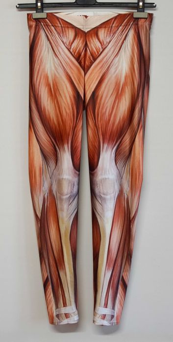 Colanti Black Milk print anatomic muschi si tendoane marimea L