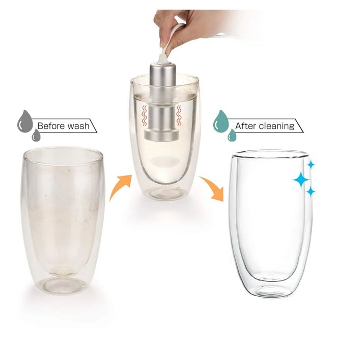 Curățitor cu ultrasonice BlumWay portabil ochelari bijuterii fructe